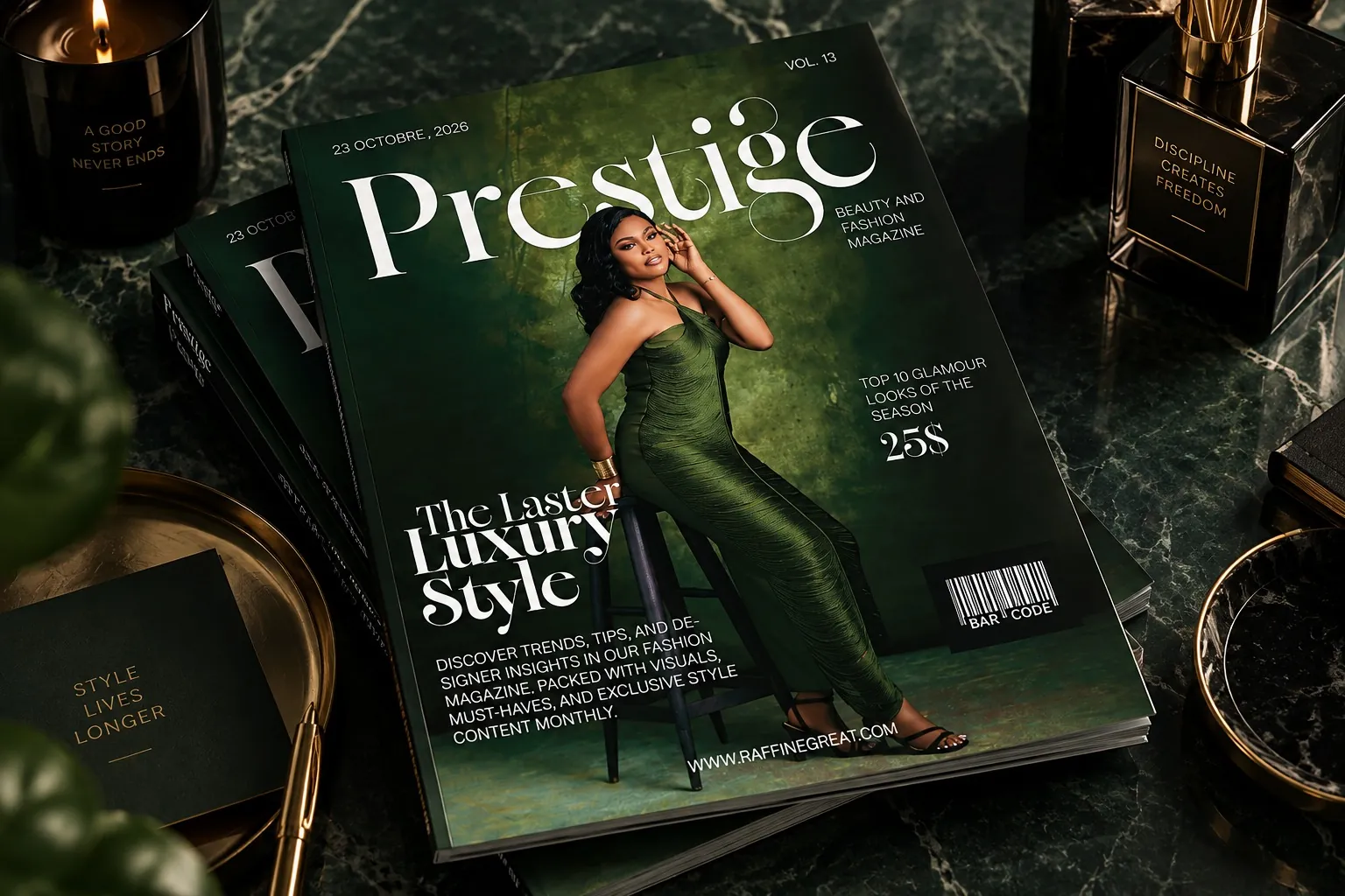 Prestige, couverture de magazine